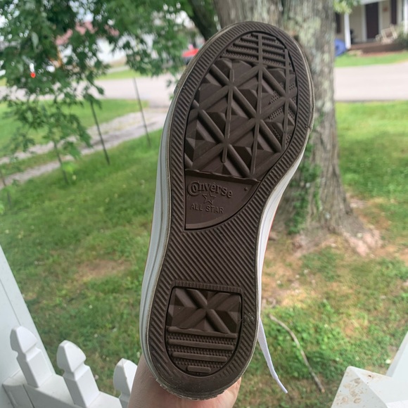 White and Red Leather Converse - Picture 9 of 11